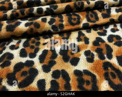 Leopard print material Stock Photo
