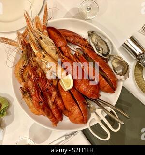 Seafood platter Stock Photo