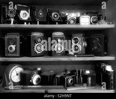 Vintage cameras Stock Photo