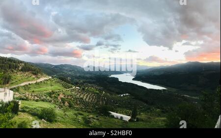 Beauty of Tranco de Beas. View from Hornos Town. Authentic Spain. Natural Park Sierras de Cazorla Stock Photo