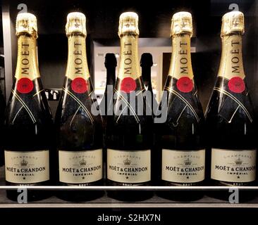 Bottles of champagne Stock Photo