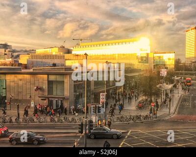 Shepherd’s Bush station and the Westfield shopping centre. Shepherd’s Bush, London, England, United Kingdom. Stock Photo