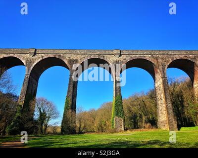 Porthkerry Viaduct, Porthkerry Park, Barry, Vale of Glamorgan, South Wales. Stock Photo