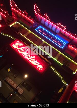 Chinatown, Los Angeles entrance Stock Photo