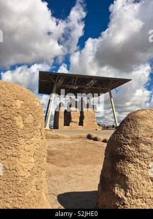 Casa Grande Ruins National Monument, Sonoran Desert, Coolidge, Arizona, USA Stock Photo