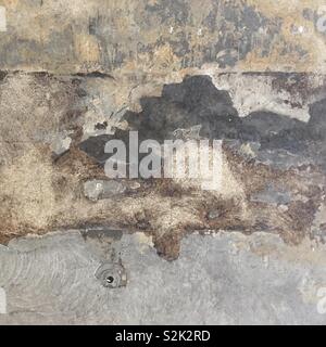 Patterns of grunge on concrete floor suitable for use as backgrounds or textures Stock Photo