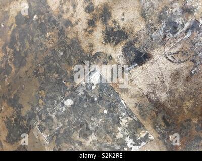 Grunge patterns on concrete floor Stock Photo