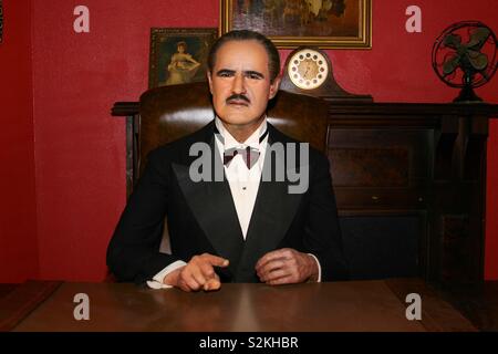 Waxwork of Marlon Brando as The Godfather. Taken at Wax Museum in San Antonio, TX on September 27, 2006. Stock Photo