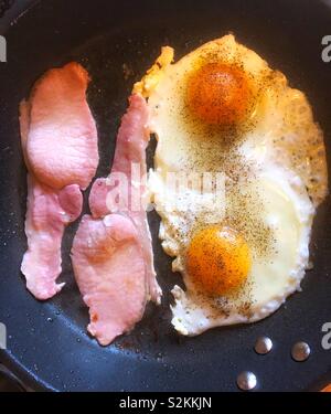 Bacon and eggs Stock Photo