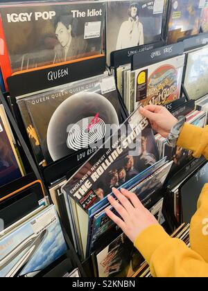 Record Store Vinyl Stock Photo