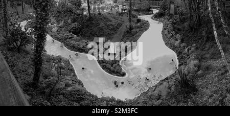 The rapids at Center Parcs Longleat, Wiltshire, England. Stock Photo