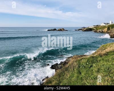 View of the beach in Tapia de Casariego, Asturias - Spain Stock Photo