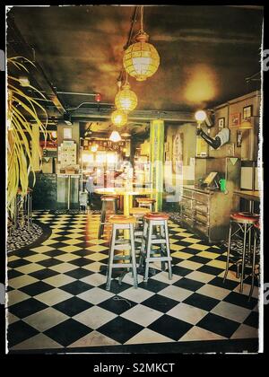 Interior of Tiger’s Milk, Kloof Street, Cape Town, South Africa. Stock Photo