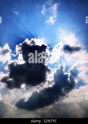 Dramatic cloudscape in London Stock Photo