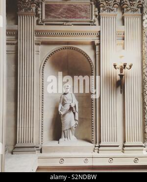 Statue in an alcove at The Breakers mansion, Newport, Rhode Island, United States Stock Photo