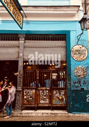 An old bar in Havana, frequented by Ernest Hemingway Stock Photo