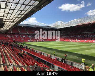 Stretford End Old Trafford Stock Photo