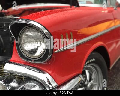 Classic red car Stock Photo