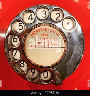 Old telephone dial Stock Photo