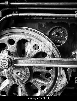 Steam Train Wheel, National Railway Museum York Stock Photo