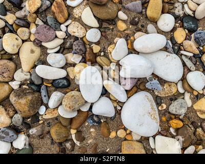 Pebbles on beach Stock Photo