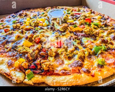 Takeaway pizza Stock Photo