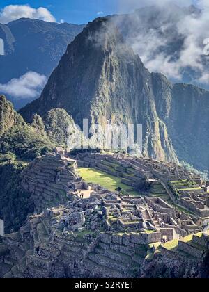 Cloud shrouded Machu Picchu; Machu Picchu, Peru Stock Photo - Alamy