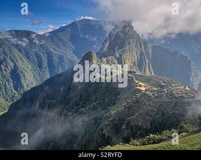 Cloud shrouded Machu Picchu; Machu Picchu, Peru Stock Photo - Alamy