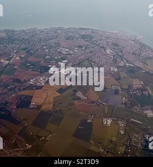 Aerial view of thanet in Kent England Uk Stock Photo - Alamy