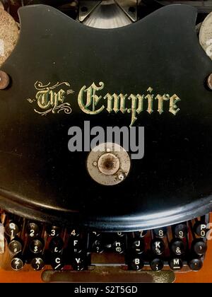LM Montgomery’s Empire typewriter Stock Photo