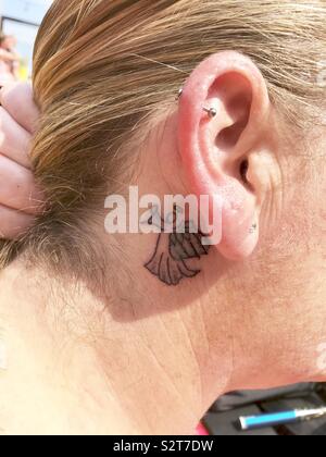 15 Unique Butterfly Tattoo Behind Ear Ideas 2023  Tattoo Twist