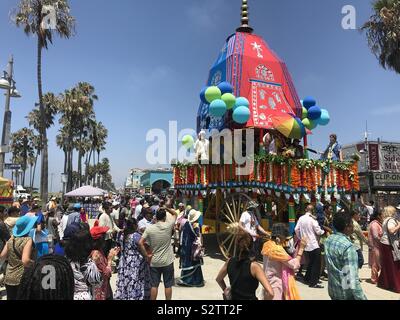 Festival of the Chariots, Venice Beach, Ca Stock Photo