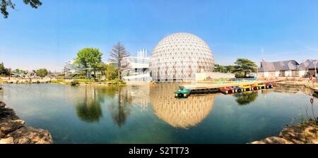 A panoramic view of Ontario Place in Toronto, Canada. Stock Photo