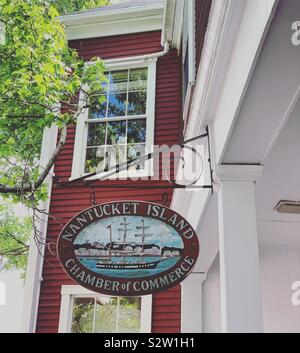 Nantucket Island Chamber of Commerce, Nantucket, Massachusetts, United States Stock Photo