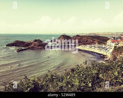 Hope Cove, Kingsbridge, Devon, England, United Kingdom. Stock Photo