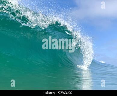 A breaking wave. Manhattan Beach, California USA. Stock Photo