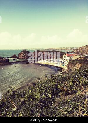 Hope Cove, Kingsbridge, Devon, England, United Kingdom. Stock Photo