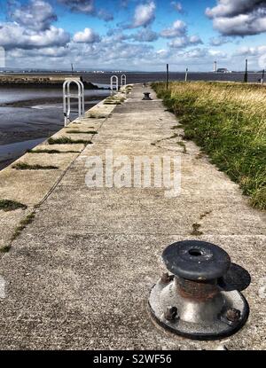 Mooring at Quayside Stock Photo