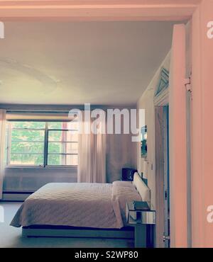 Bedroom, Frelinghuysen Morris House & Studio, Lenox, Massachusetts, United States Stock Photo