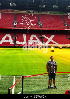 Ajax stadium tour Stock Photo