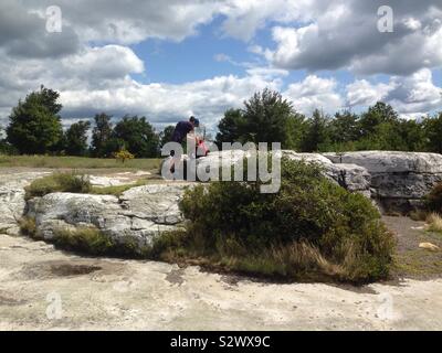 Minnewaska State Park New York, Minnewaska Lake New York Stock Photo