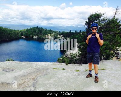 Minnewaska State Park New York, Minnewaska Lake New York Stock Photo