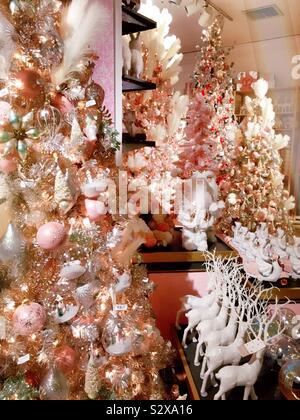 Macy’s flagship department store in New York City has a lovely holiday lane each year, USA Stock Photo