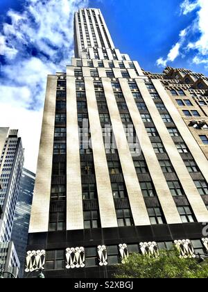 The skyscraper at 275 Madison Ave. in New York City is an art deco landmark build in 1933, USA Stock Photo