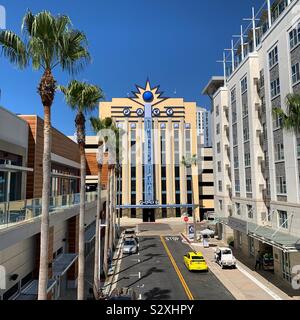 pike beach hyatt outlets centric towards parking garage looking right california states united alamy similar