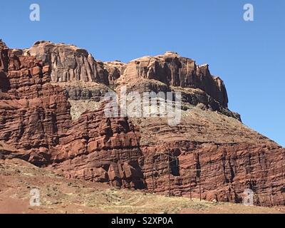 Geological layers at Canyonlands National Park, Utah, Stock Photo