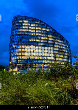 One Angel Square Co-Operative headquarters in NOMA Manchester City centre Stock Photo
