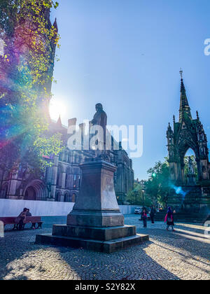 Manchester town hall Albert Square Stock Photo