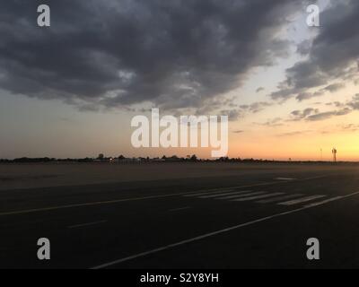 African sunset Stock Photo