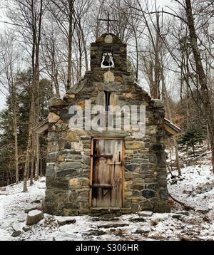 Chapel on the grounds of the Trapp Family Lodge, Stowe, Vermont, United States Stock Photo